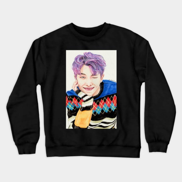 Kim Namjoon Spring Day Crewneck Sweatshirt by emopod